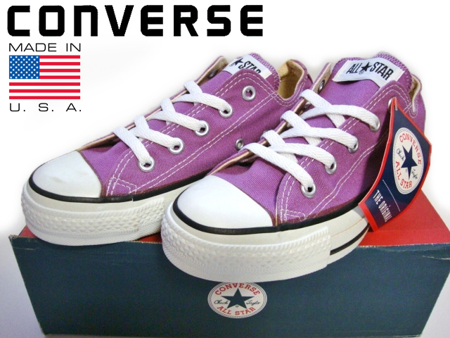 陰山織物謹製 90s 90年代 コンバース converse パープル スウェード