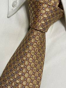  almost unused "HUGO BOSS" Hugo Boss thin fine pattern brand necktie 209405