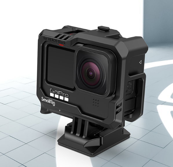 【送料無料】GoPro12/GoPro11/Gopro10/GoPro9対応 保護ケース 電池カバー付 後方全面開き型 保護ハウジング オプションマウント有 Smallrig