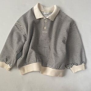 with I 襟付きボーダートップス