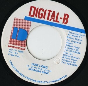 【レゲエ 7インチ】Spragga Benz - How Long / Version [Digital-B]