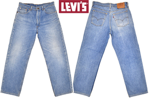 K-3454★美品★Levi's リーバイス 00510-7417★1996年 90s アメリカ USA製 ヴィンテージデニム 赤ラベル ストレートジーンズ W32