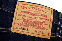 K-3514★超美品★Levi's PREMIUM リーバイス HI-BALL RINSE 57783-0009★濃紺デニム ビッグE ストレッチ スリム スキニー ジーンズ W28_画像8