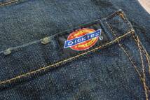 新品 デッドストック Dickies ディッキーズ デニムパンツ メンズ W34×L32 ヴィンテージ加工 カジュアル ワーク タグ付き未使用品 P0662_画像10