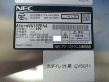 Ω保証有 ZK1★23463★Aterm VA162RA4 NECアクセステクニカ PA-VA162RA4 光ダイレクト用EV5071 領収書発行可能 ・祝10000取引!! 同梱可_画像2