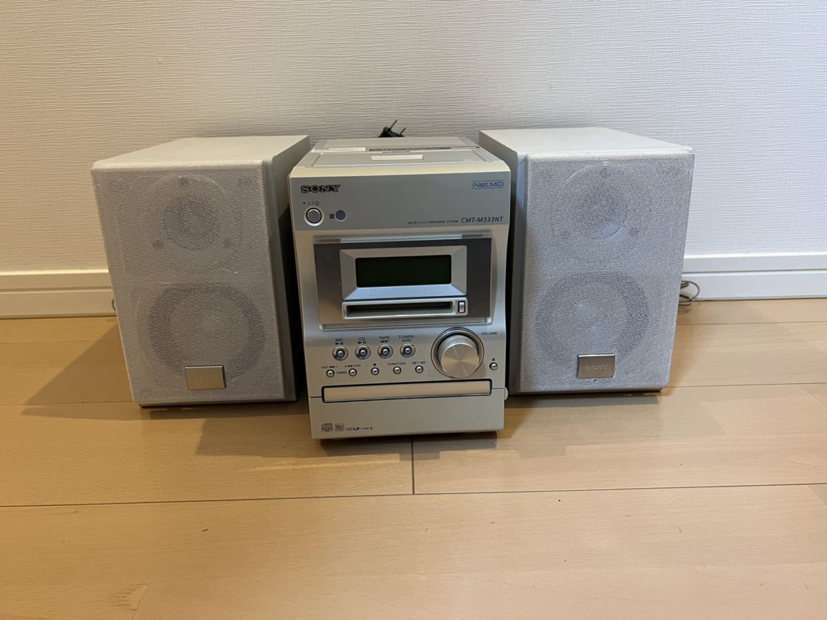 オーディオ機器 スピーカー SONY ソニー CD MD カセットラジオコンポ CMT-M333NT オーディオ機器 