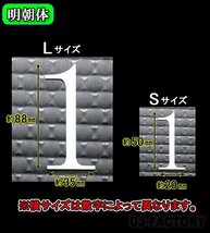 【ステンレス製 磨き仕上！】★切文字パネル/切り抜き文字【1文字】★アルファベット（A～Z）数字（0～9）/大文字・Sサイズ・明朝体_画像3