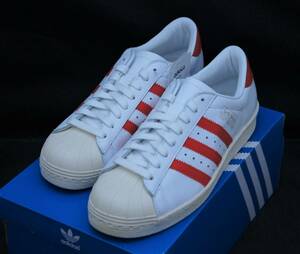 送料無料！【新品】US6.5 24.5cm adidas アディダス SUPERSTAR OG ホワイト/ブラッドオレンジ