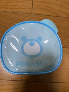 PINK-latte ポーチ　くま　水色