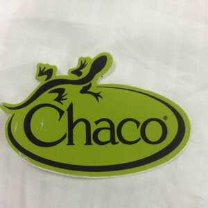 チャコ　chaco ステッカー　シール　上チャコ　オールド　アウトドア　サンダル　ブランド　green print 擦れ　有　画像確認　outdoor