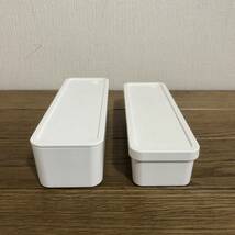 無印良品 弁当箱 2段 日本製 白 ホワイト 無印 MUJI 入れ子_画像3