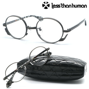 新品・日本製★less than humanレスザンヒューマン メガネ 8585 col.89 2022年NEWモデル★正規品★人気/ラウンド/丸メガネ★全国送料無料