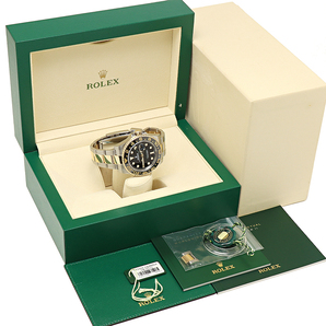 美品 ロレックス GMTマスター2 116713LN ランダム SS/YG 自動巻 ブラック 磨き済 ROLEX メンズ腕時計の画像7