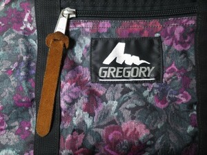 旧タグ USA製 GREGORY グレゴリー 花柄 トートバッグ ガーデンタペストリー