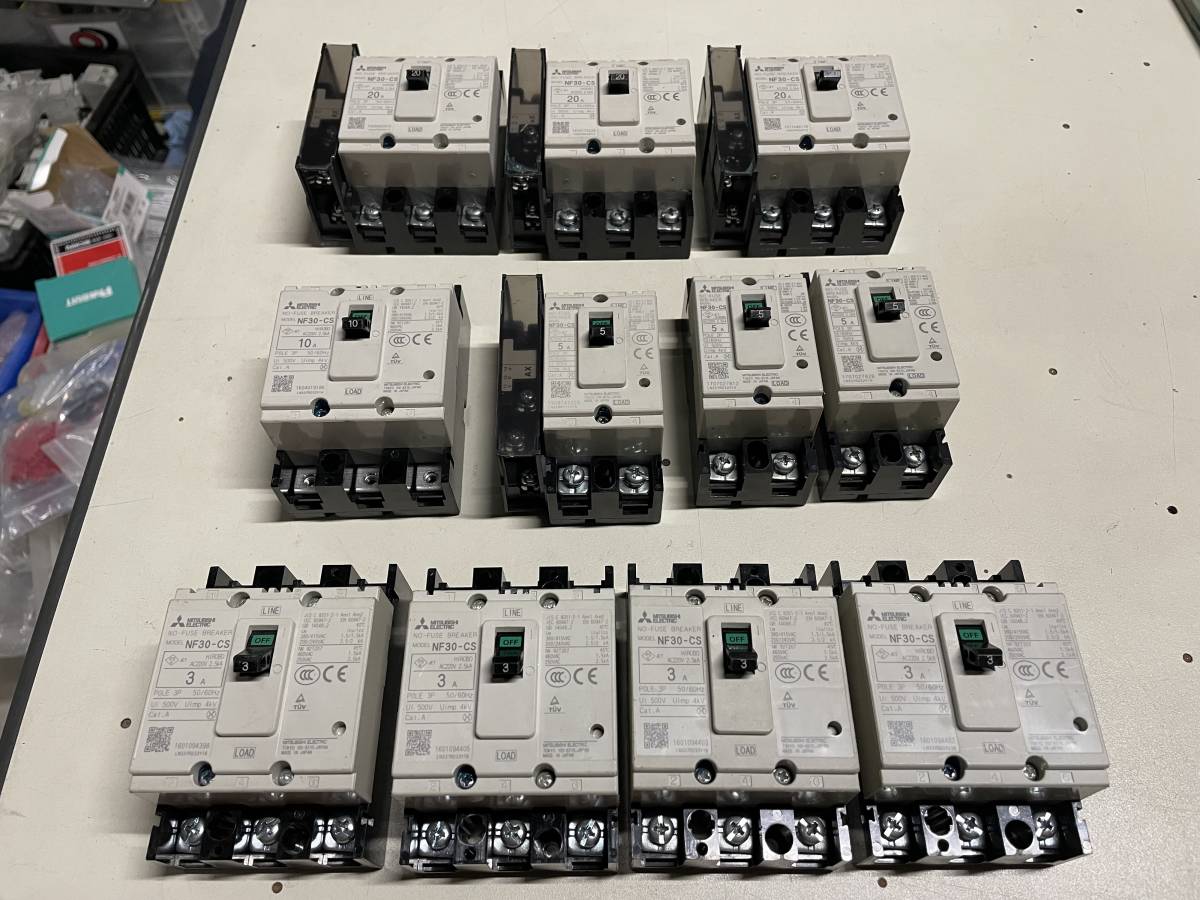 メーカー再生品】 三菱電機 NV63-CVF 3P 30A 100-440V 30MA ×5