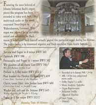 DVD★バッハ オルガン Bach's Greatest Organ Works ハンス・アンドレ・シュタム BWV565 BWV590 BWV582 BWV740 BWV552/1 BWV659 BWV684_画像3