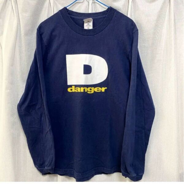 長袖Tシャツ ロンT Tee ロングTシャツ　アメカジ　ロング　tシャツ danger