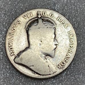 カナダ 10セント(エドワード7世) 銀貨 1906年 貴重 高額銀貨
