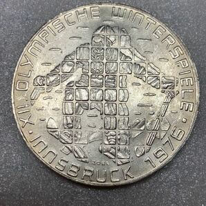 オーストリア　100シリング(冬季五輪スキー) 銀貨　1976年