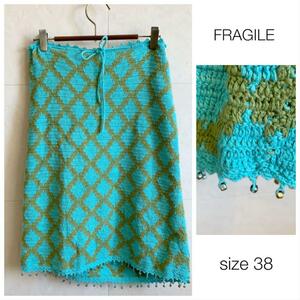  Fragile skirt summer knitted material resort Sanyo association 1169