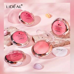 LIDEAL桜ピーチチークふんわりメイクアップ日焼け 女性 のチークナチュラル