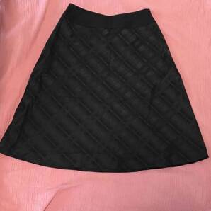 ※Aランク※【中古】SELERY_5号_Aラインスカート(黒:ブラック)16180/セロリー/チェック/かわいいOL制服/おしゃれ会社事務服