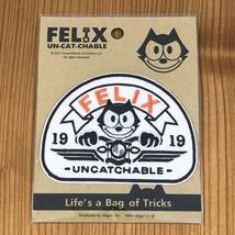 Felix Un-Cat-Chable フィリックス パッチ ヘッドライト バイク head light mooneyes ワッペン ムーンアイズ アイロン 84円発送可 eyes_画像1