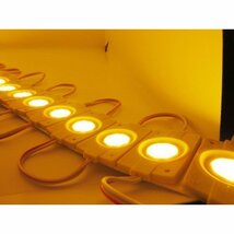 24v トラック LED タイヤ灯 サイド マーカー 20個 20コマ 黄色 イエロー カット可能 アンダー ライト バス 路肩灯 メール便送料無料/6_画像2