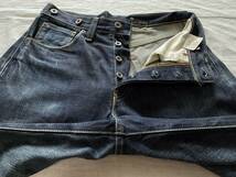 90s LEVI'S s702XX w29 サスペンダーボタン付き 1998年 限定復刻 日本製 J09 リーバイス 30s 33501 37501 501XX 701 ビンテージ 鬼ヒゲ_画像7