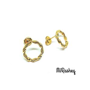 14KGP フープスタッドピアス