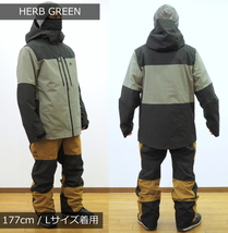 ○ JONES MTN SURF JKT HERB GREEN XLサイズ メンズ ジョーンズ マウンテンサーフ スノーボード スキー ジャケット JACKET 22-23_画像4