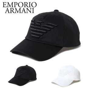 新品正規 EMPORIO ARMANI エンポリオ アルマーニ キャップ 帽子 メンズ 627522 CC995 ネイビー