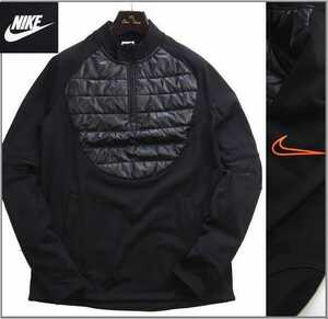 新品キッズ130サイズ NIKE ナイキ 防寒 Therma-FIT 断熱 プルオーバー 中綿ジャケット 裏起毛 アウター 