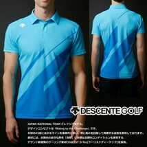 新品正規 デサント ゴルフ【DESCENTE】GOLF【JAPAN NATIONAL TEAM プレイングモデル】 ライジングプリントシャツ 日本ナショナルチーム_画像2