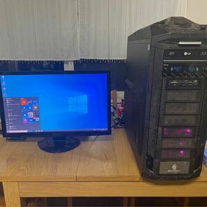 自作ゲーミングPC デスクトップパソコンモニター付き