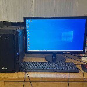 自作ゲーミングPC デスクトップパソコン24インチモニター付き