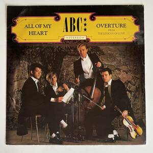 12289 【UK盤★未使用に近い】 ABC/All Of My Heart/Overture (From The Lexicon Of Love) 12inch 45回転