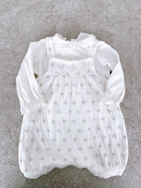 【美品】PETIT BATEAU プチバトー　ロンパース　セット　6m 67㎝