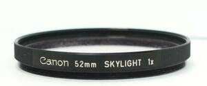 レンズプロテクター　Canon 52mm SKYLIGHT 1x (G1461)