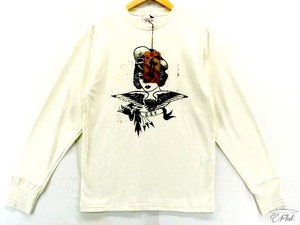 新品 ギャングスタービル GSV-20-AW-25 CAPT.BETTY プリント アメリカンコットン　Tシャツ 長袖シャツ white S