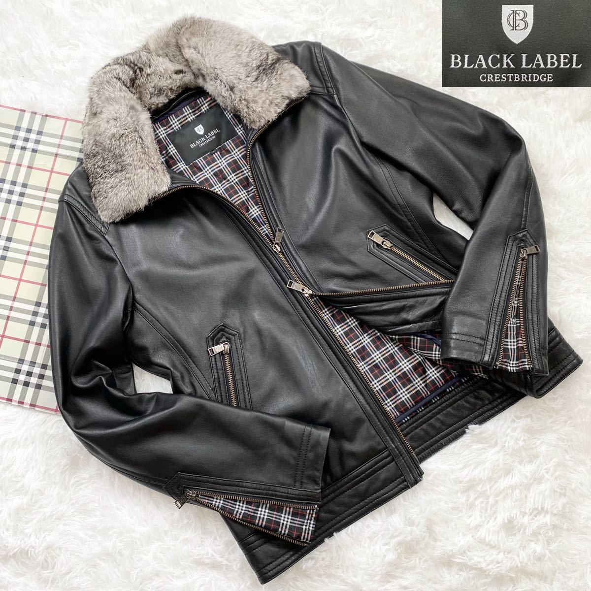 ヤフオク! -「ブラックレーベル クレストブリッジ レザージャケット