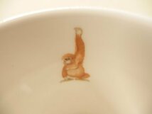 0920510w【Dunoon Ceramics ダヌーン 白磁マグカップ イングランド製】オラウータン絵柄/口径φ6.8×H9.7cm程度/中古品_画像6