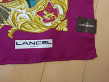 新品 ランセル LANCEL PARIS スカーフ シルク 大判スカーフ シルクスカーフ_画像3