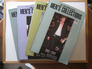 男性ファッション雑誌 '01-'02 SPRING & SUMMER,AUTUMN & WINTER MEN'S COLLECTIONS VOL.46,48 MILAN FIRENZE、VOL.47,49 PARIS 合計4冊