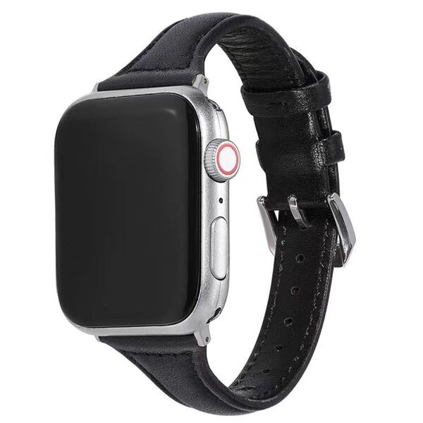 アップルウォッチ 革製 バンド 黒