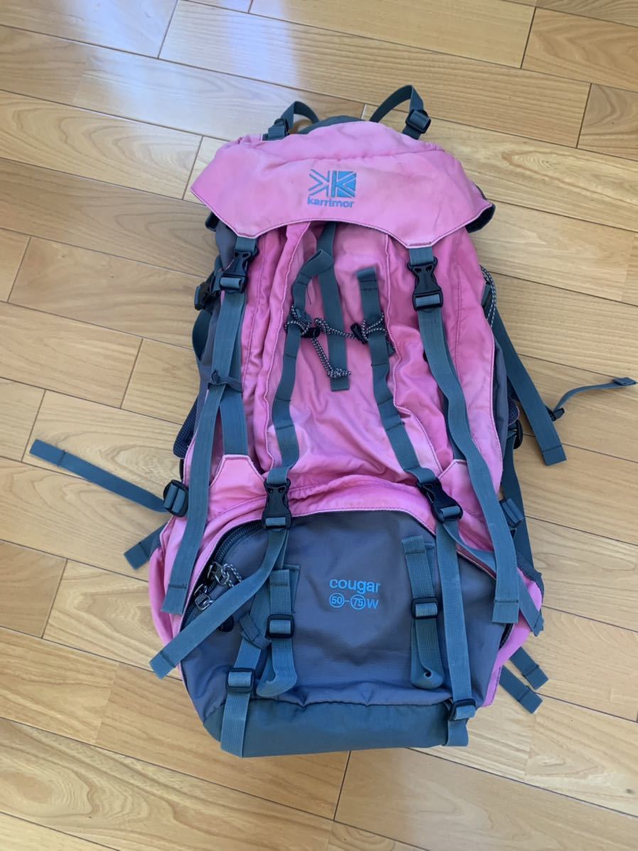 ト送料込 【美品】カリマー クーガー レディース登山用ザック 50-75w