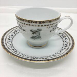 シュナウザー ドッグ カップ&ソーサー コーヒーカップ 金彩 犬 royal dog 日本製 kyoshinkakou 新品 お皿 コップ マグカップ 肉球 おしゃれ