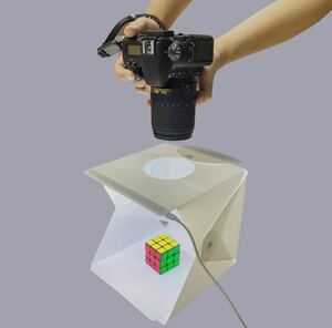 撮影ボックス 写真スタジオ　フォトボックス　小型簡易スタジオ　LEDライト付き　セール価格限定