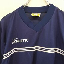 【良品】　ATHLETA　アスレタ　ゲームシャツ　プラクティスシャツ　サッカー　フットサル　メンズ　Mサイズ　ネイビー_画像3
