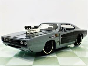 #JADA TOYS 1/24 1970 DODGE CHARGER R/T SILVER# Dodge Charger 91